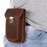 Gendi Herren Echt Leder Hüfttasche Tasche EDC Camping Wandern Gürteltasche Geldbörse iPhone 6 S Plus 5,5 Zoll Handy F