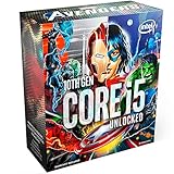 Intel Core i5-10600K Prozessor 6 Kerne mit 4.1 GHz (bis 4,8 GHz mit Turbo Boost 3.0, LGA1200 125W Prozessor (99A5FN)