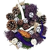 Natur Dekoration Weihnachten Deko Adventskranz - Kokossterne, Tannenzapfen - Weihnachtskranz Adventsgesteck Potpourri (Deko 2)