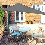 OKAWADACH Sonnensegel Dreieck 2x2x2m, 95% UV Schutz Polyester Sonnensegel Wasserdicht inkl Befestigungsseile Sonnensegel Sonnenschutz für Garten Balkon und Terrasse, G