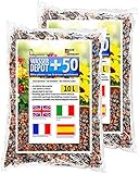 Humusziegel Ton-Granulat - Pflanzgranulat 1-5mm gebrochen - als Wasserspeicher, gegen Unkraut - als Drainage, als Deckschicht - 20 L
