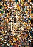 Kunyuancb Puzzlespiele für Erwachsene, 1000 Puzzleteile, bunter Buddha, handgefertigte DIY-Anpassung, einzigartig