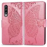 FEYYXI Handyhülle für Huawei P30 Hülle Leder Schutzhülle Brieftasche mit Kartenfach Stoßfest Handyhülle Case für Huawei P30 - FESD20721 R