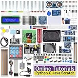 Sunfounder Raspberry Pi Ultimate Starter Kit für Raspberry Pi 4b 3B + 400, Python C Java Scratch, Online-detaillierte Tutorials, 131 Projekte, 337 Artikel (Kameramodul, Lautsprecher, I2C LCD, etc)