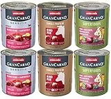 animonda GranCarno Adult Monoprotein Hundefutter, Nassfutter für ausgewachsene Hunde, Monoproteinmix Rind, 6 x 800 g