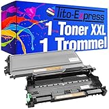 Tito-Express PlatinumSerie Set Trommel & Toner XXL Schwarz kompatibel mit Brother DR-2100 & TN-2120 HL-2140 HL-2150 HL-2150N HL-2170 HL-2170N HL-2170W DCP-7030 DCP-7040 /DCP-7045N MFC-7320 MFC-7320W MFC-7340