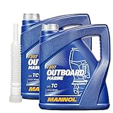 MANNOL 2 x4l, 7207 Outboard Marine Boot Öl + Ausg