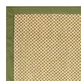 Floordirekt 100% Reiner Sisal-Teppich mit Bordüre | Wohnzimmerteppich | Naturteppich | Tiger-Eye | in 3 Farben und 2 Größen (160 x 230 cm, Natur/Taupe)