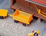 Faller 2 Bahnsteigwagen, orange, 180991 Miniaturwelten H0 (1:87)