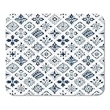 Mousepad Computer Notepad Büro Niederländisch Indigoblau Hand gezeichnet Delft Denim Diamant Skizze Amsterdam Blauw Keramik Heimschule Game Player Computer Work