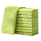 Sahkgye 10 StüCk Fisch Schuppen Mikrofaser Reinigung TüCher - Polieren Von Reinigung TüChern 40X50 Lappen Super Wasser Absorbierbare HandtüCher - GrüN