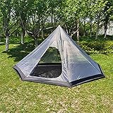 Outdoor Zelt Moskitonetz Inner Mesh Schutz gegen Insekten für Tipi Zelt Camping Backpacking Wandern Bergsteigen Beheizter Unterstand Einfache Einrichtung (Moskitonetz für 1-2 Personen)