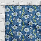 oneOone Baumwoll-Popeline-Twill Stoff Blätter Und Blumen Blumen- Nähgut,Druckgewebe Durch Das Messgerät 56 Zoll B