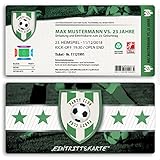 (20 x) Einladungskarten Geburtstag Fussball Kindergeburtstag Ticket Einladungen Grü