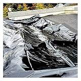 SSYBDUAN HDPE Teichfolienzuschnitt PVC Teichfolie Fischteich Liner Tuch Schwarz Hause Garten Pool Verstärkt Landschaftsbau Pool Teich wasserdichte Liner Membran Verstärkt,0.2mm/0.4