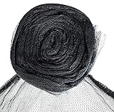 YHmall Vogelnetz Engmaschig Vogelschutznetz Gartennetz Laubnetz Teichnetz Obstbaumnetz Baumnetz Taubenschutzetz Pflanzenschutz (Schwarz 4.5x6m)