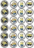 24 Muffin & Cupcake Aufleger Fondant Minions AMA1