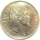 Deutsches Reich - Kaiserreich Münze 5 Mark 1874 D Ludwig II König von Bayern - Jäger Nr. 42 - Silbermünze *ORIGINAL*