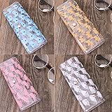 Schneespitze 4Pcs Brillenetui,Brillenetuis Sonnenbrille Beutel Brille Tasche Brillenetui Kunststoff Transparent,Sonnenbrille Aufbewahrungsbox Gläser Box für Unisex Herr D