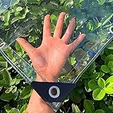 Plane Wasserdicht Transparent Mit ösen-Große Abdeckplane Wasserdicht Abdeckung , Durable Canopies, Foldable, 225g/ m² Rain Cover for Garden Furniture, Plants, Greenhouse, Pet Hutch Roof,0.15MM_6*6