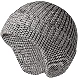 JFAN Wintermütze mit Ohrenklappen Wollmütze Kopfwärmer Beanies für Damen und Herren Outdoor Grau Einheitsgröß