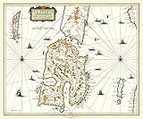 History Portal Johan Blaeu Atlas Novus, 1000 Teile Puzzle – Karte der Insel Islay Schottland 1654