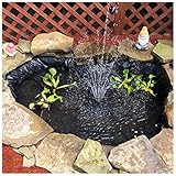 Teichfolie Zuschnitt Teichfolie Gartenteichfolie 2 x 2 m Schwarz Wasserdicht Fischteich-Bettfolien Undurchlässige Folie für Wasserbecken Wasserfall-sichere Teiche, Teichfol(Size:6x6ft/2x2m,Color:12S)