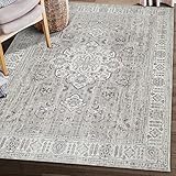 ReaLife Teppich - Maschinenwaschbar - aus Premium-Recyclingfasern hergestellt - Persian Distressed Beige, 90 x 150