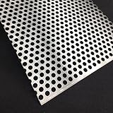 Lochblech Edelstahl RV10-15 V2A K240 1,5mm Zuschnitt individuell auf Maß NEU günstig (500 mm x 300 mm)