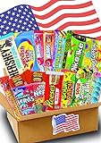 JUMBO USA Süßigkeiten Box - USA Sweets - 21 verschiedene Leckereien - Perfekte Geschenkidee - Box voller TOP Bestseller - 21-teilige Box - USA Imp