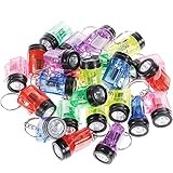 GOLDGE 24Pcs Schlüsselanhänger Taschenlampe Mini Lampe 4