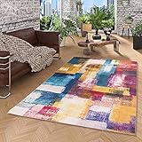 Luxus Vintage Designer Teppich Primus Bunt Verlauf in 5 Größ