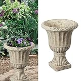 Amphore aus Zement │antikes Design │Höhe 17cm │Pflanzgefäß zur Gartendek