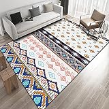 EUYXCRV Crystal Velvet Line Teppich, Marokkanischer Teppich, Wohnzimmer- Und Schlafzimmerteppich, Geometrische Couchtischmatte Und Nachttisch 80 x 160