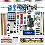 SUNFOUNDER Raspberry Pi Starter Kit für Raspberry Pi 4B 3 B+ 400, 543-seitige Deutsches Online-Tutorials, Python C Java Scratch Code, 65 Projekte für Raspberry Pi Anfäng