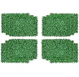 WEISHAN Künstliche Boxwood-Panels, UV-geschützte künstliche Boxwood-Hecke-Hintergrund-Panels Grüne Wandkulisse, Outdoor-Innenbereich Gartenzaun Home Decor Greenery Walls by (Color : 12 pcs)