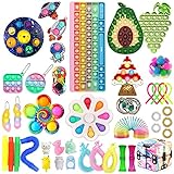 Fidget Popper, Fidgets, Weihnachten Fidget Pack, Xmas Fidget Spielzeug, Figetsss Toys Sets, Figetget Pack Fidget Kit Pop Toy Pack Stress Angst Relief Spielzeug Geschenk für Jungen Mädchen, P#,