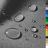 1buy3 'Monaco Wasserdichter Polyester Stoff | 12.000 mm Wassersäule | Farbe 18 | Graphit | Polyester Stoff 160cm breit Meterware wasserdicht Outdoor ex