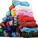 28 Farben 10 Fuß Paracord Schnur 550 Multifunktion Paracord Seile Paracord Armband Seil Basteln Machen Seil Kit für Lanyard Schlüsselbund Hundehalsband DIY Manuelle Flecht Zubehör, Einfarbig