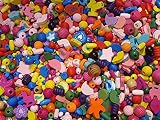 85 Stück (50g) Kinder Holzperlen Set Schnullerketten Perlenmischung Speichelfest Perlen Bunte Mix M