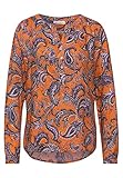 Street One Damen Bamika Bluse, Shiny Tangerine, 38