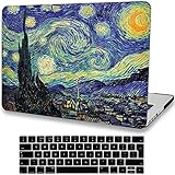 Sternennacht Laptop Hülle Kompatibel mit MacBook Pro 14 Zoll Hülle(2021 Release A2442 M1 Pro/M1 Max Chip mit Touch ID),LYMGG Ultra Dünn Plastic Hartschale Hülle & T