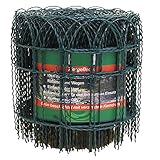 Ziergitter Gartenzaun 40 cm hoch, 15 m lang, Zierzaun grün aus beschichtetem M