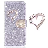 Flip Wallet Kompatibel mit Samsung Galaxy A41,Bling PU Leather Magnetic Closure with Card Holder & Stand für Samsung Galaxy A41