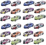 Yagerod 8/16/24Pcs Stunt Toy Car, Alloy Pull Back Catapult Car, 360 ° Rotatable Toy Car, Jumping Stunt Car, Models Pull Back Vehicles Small Game Prizes for Children Kids Boys (24Pcs)