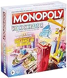 Monopoly Wolkenkratzer Brettspiel, Strategiespiel für Familien und Kinder, abwechslungsreicher Spielablauf, ab 8 J