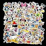 WYZNB Cartoon Mickey Mouse Donald Duck Wasserdichter Sonnenschutz Gepäck Gitarre Notebook Trolley Auto Aufkleber 50 Stück