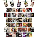 Rock Band Rock Star Rock N Roll Music Poster I 50 STÜCK Wall Collage Kit Ästhetische Bilder Collage Kleine Poster Wohnheim Schlafzimmer Wanddekor für Jugendliche 4 x 6 Z