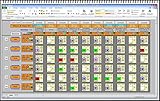 Elektronischer digitaler Dienstplaner Monatsplan Schichtplaner Einsatzplan Excel Software mit persönlichem Dienstplan und Lohnabrechnung