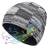 Originelle Geschenke für Junge Männer Bluetooth Mütze - Wichtelgeschenk Ideen Coole Sachen Geschenke für Männer Teenager Weihnachten, Mütze mit Kopfhörer Herren Geschenke Adventskalender zum Befü